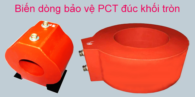 Biến dòng bảo vệ PCT đúc khối epoxy dạng tròn