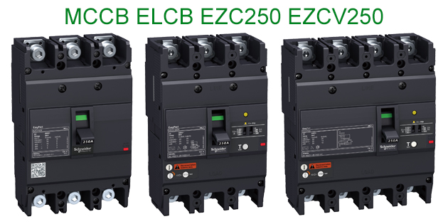 MCCB ELCB EZC250 EZCV250