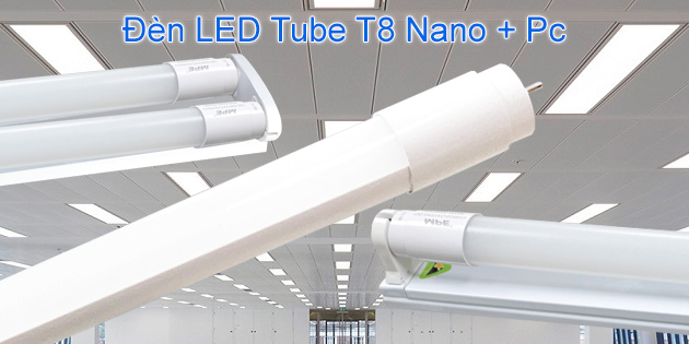 Đèn LED tube T8 Nano + Pc