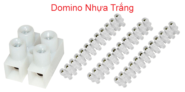 Domino nhựa trắng
