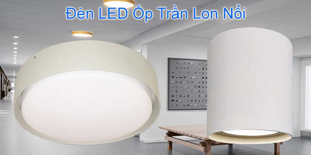 Đèn LED ốp trần lon tròn nổi