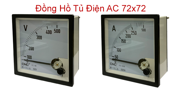 Đồng Hồ Tủ Điện AC 72x72