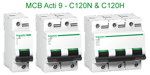 MCB Acti 9 - C120N & C120H