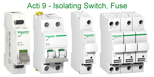 Acti 9 - Isolating Switch, Fuse