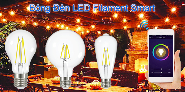 Bóng đèn LED filament smart