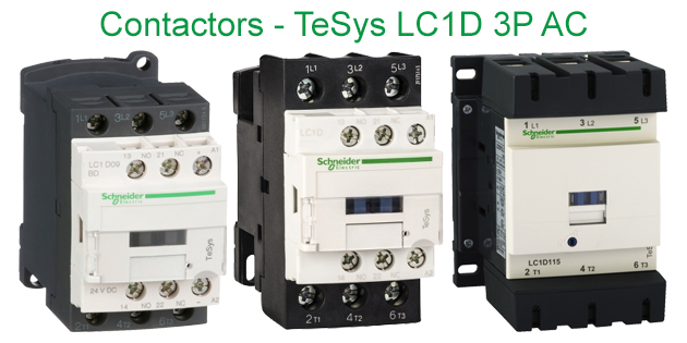 Contactors - TeSys LC1D 3P AC