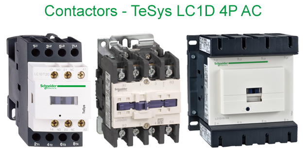 Contactors - TeSys LC1D 4P AC