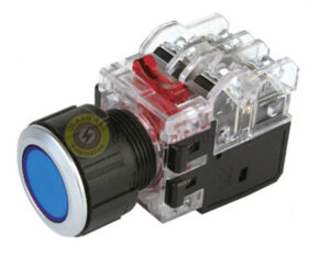 MRX-NA1D0 - Nút nhấn giữ có đèn Ø25, 1NO+1NC, 12~24VDC/AC