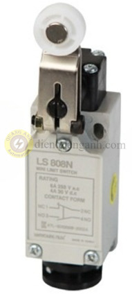 HY-LS808N - Công tắc hành trình dạng cần gạt, đầu con lăn