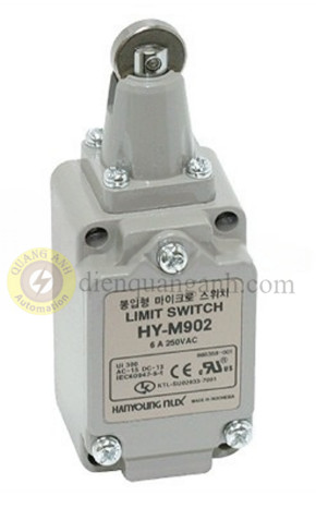 HY-M902 - Công tắc hành trình dạng nhấn, đầu con lăn