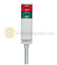 STL040-FA112 - Đèn tín hiệu 2 tầng Ø40 có còi, sáng liên tục, nhấp nháy LED 100~240VAC