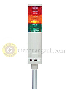 STL040-FA113 - Đèn tín hiệu 3 tầng Ø40 có còi, sáng liên tục, nhấp nháy LED 100~240VAC