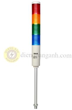 HY-TN-220-4 - Đèn tín hiệu 4 tầng Ø55 sáng liên tục 220VAC