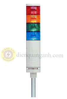 STL040-FA114 - Đèn tín hiệu 4 tầng Ø40 có còi, sáng liên tục, nhấp nháy LED 100~240VAC