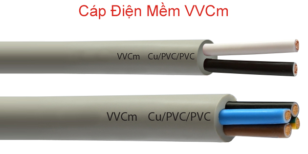 Cáp Điện Mềm Ruột Đồng VVCm