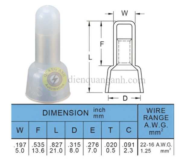 CE1 - Cosse nối 1 đầu CE1