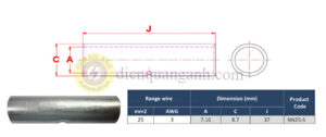 NN25-S - Ống nối đồng mạ thiếc 25mm²