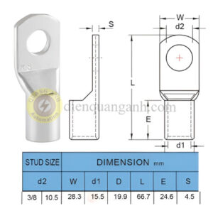 TL120-10 - Đầu cosse đồng 120-10