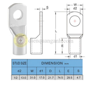 TL120-14 - Đầu cosse đồng 120-14