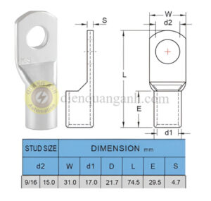 TL150-14 - Đầu cosse đồng 150-14