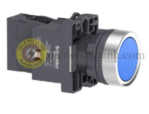 XA2EW36Q1 - Nút nhấn có đèn báo Ø22, 380~400VAC, 1NO, màu xanh dương