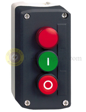XALD363M - Bộ 2 nút nhấn Ø22 Start-Stop 1NO 1NC kí hiệu O-I có đèn báo đỏ