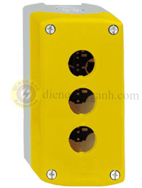 XALK03 - Hộp box 3 lỗ màu vàng dùng cho XB4, XB5