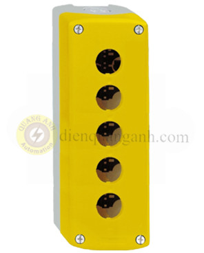 XALK05 - Hộp box 5 lỗ màu vàng dùng cho XB4, XB5