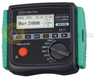 4106 - Đồng hồ đo điện trở đất, số, Giải đo : 2Ω/20Ω/200Ω/2000Ω/20kΩ/200kΩ, 4106