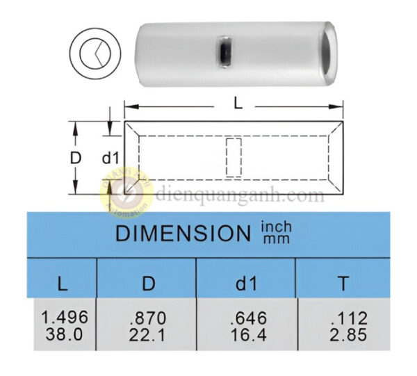 BNT100 - Cosse nối 100