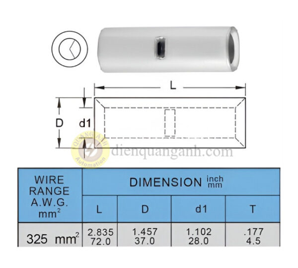 BNT325 - Cosse nối 325