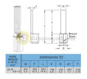 DBNB1-10 - Cosse pin dẹp trần 1-10