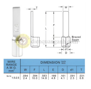 DBNB2-10 - Cosse pin dẹp trần 2-10