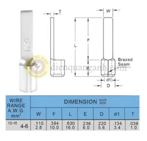 DBNB5-10 - Cosse pin dẹp trần 5-10