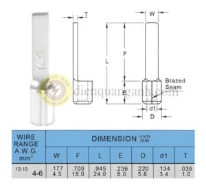 DBNB5-18 - Cosse pin dẹp trần 5-18