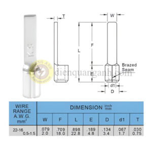 DBNBS1-18 - Cosse pin dẹp trần 1-18 (S)