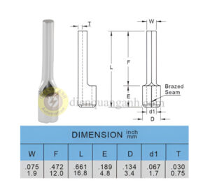 PTNB1-12 - Cosse pin đặc trần