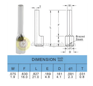 PTNB2-16 - Cosse pin đặc trần