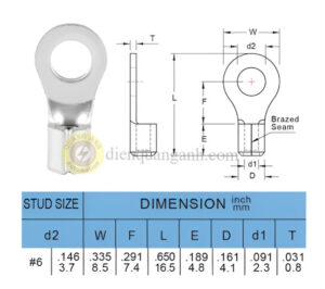 RNBL2-3.7 - Cosse tròn trần 2-3.7 (L)