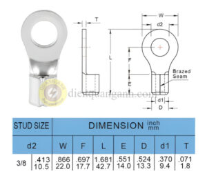 RNBS38-10 - Cosse vòng trần 38-10