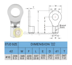 RNBS8-5 - Cosse vòng trần 8-5