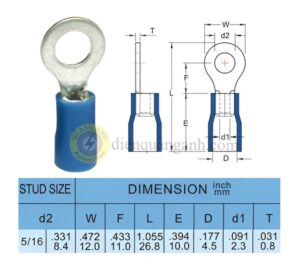 RV2-8 - Cosse vòng bọc nhựa 2-8