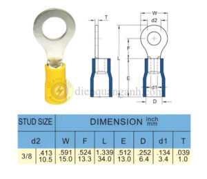 RV5-10 - Cosse vòng bọc nhựa 5-10