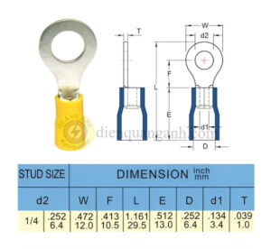 RV5-6 - Cosse vòng bọc nhựa 5-6