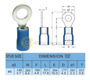 RVS2-3.7 - Cosse vòng bọc nhựa 2-3.7 (S)