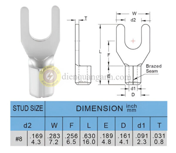 SNBM2-4 - Cosse chỉa trần 2-4 (M)