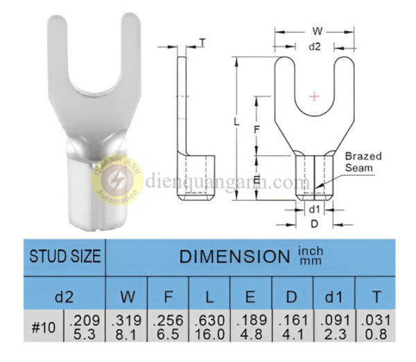 SNBS2-5 - Cosse chỉa trần 2-5