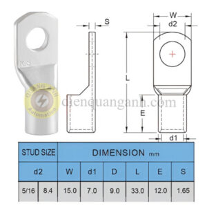 TL25-8 - Đầu cosse đồng 25-8