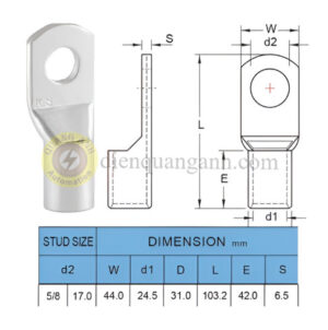 TL300-16 - Đầu cosse đồng 300-16