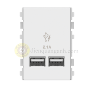 8432USB_WE - 2 cổng sạc USB 2.1A size 2M